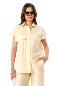 Рубашка SILVERSPICE S-7639 желтая