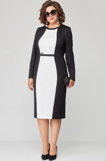 Платье EVA GRANT 7268 черно-белый #1