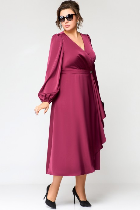 Вечернее платье EVA GRANT 7135 марсала размер 48-58 #3