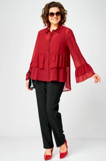 Блузка EVA GRANT 7221 красный