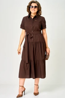 Платье EVA GRANT 7168 С шоколадное