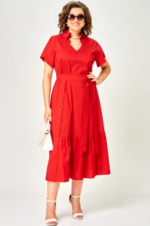 Платье EVA GRANT 7325 В красное