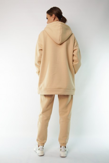 Джемпер (кофта) KIVVIWEAR 4054 01 Бежевый размер 42-52 #10