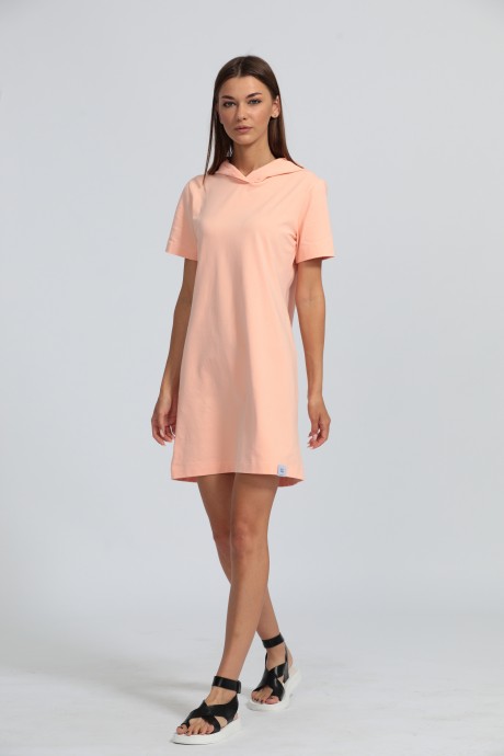 Платье KIVVIWEAR 4029 01 Коралловый размер 42-50 #3