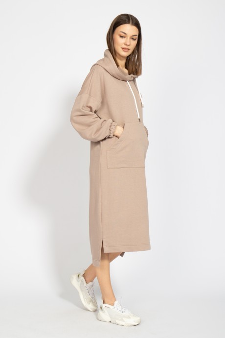 Платье KIVVIWEAR 4068 02 Кофе размер 42-52 #2