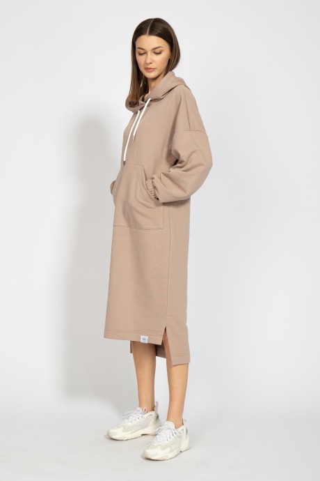 Платье KIVVIWEAR 4068 02 Кофе размер 42-52 #3