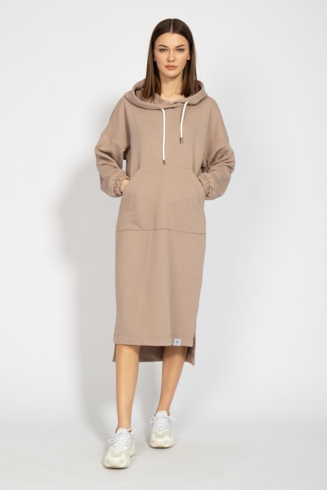 Платье KIVVIWEAR 4068 02 Кофе размер 42-52 #5