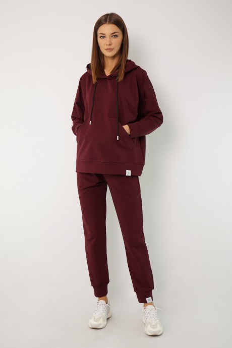 Джемпер (кофта) KIVVIWEAR 4015 07 Бордовый размер 42-52 #1