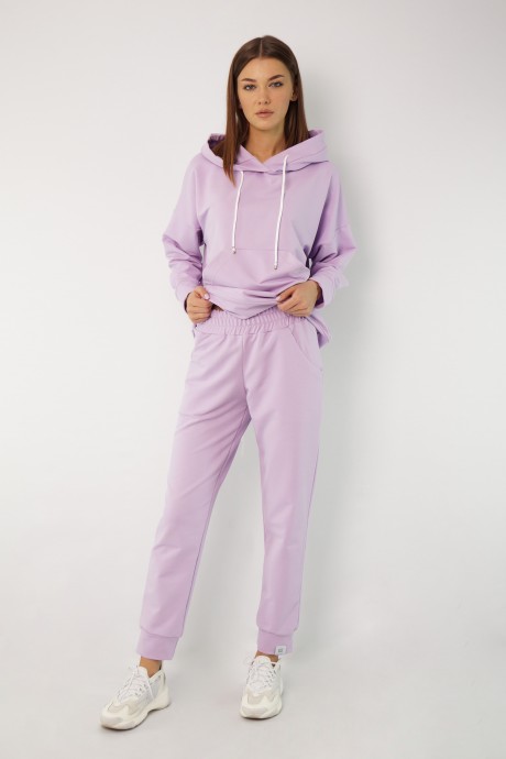 Джемпер (кофта) KIVVIWEAR 4015 12 Светло-лиловый размер 42-52 #10
