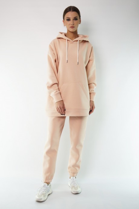 Спортивный костюм KIVVIWEAR 4054-4053 07 Пудра размер 42-52 #9