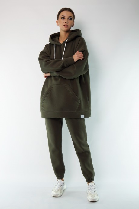 Спортивный костюм KIVVIWEAR 4054-4053 09 Хаки размер 42-52 #4