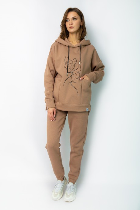 Брюки KIVVIWEAR 4056 06 коричневый размер 42-58 #1