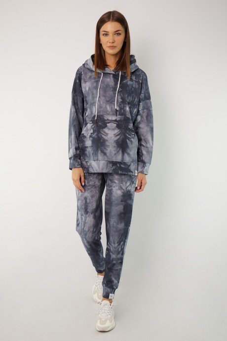 Спортивный костюм KIVVIWEAR 4047-4049 01 Пятнистый синий размер 42-52 #1