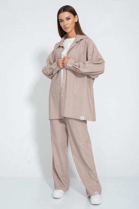 Рубашка KIVVIWEAR 4073 26 Капучино размер 42-52 #2