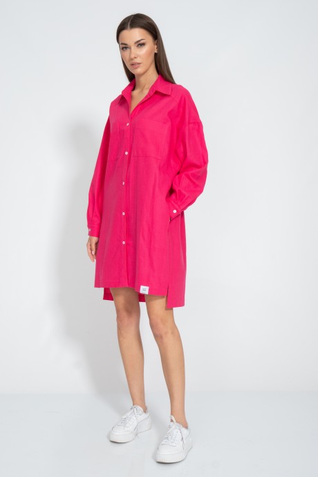 Платье KIVVIWEAR 3073 04 Фуксия размер 42-52 #1