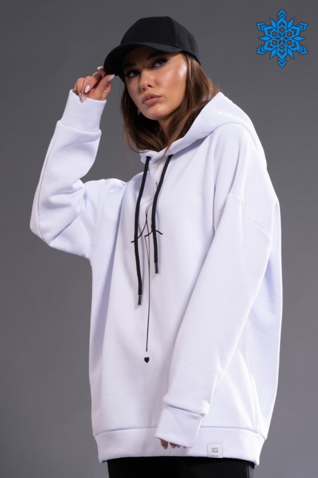 Худи KIVVIWEAR 3102-05 белый размер 42-56 #1