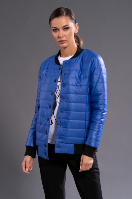 Бомбер KIVVIWEAR 3120-05 васильковый размер 42-52 #2