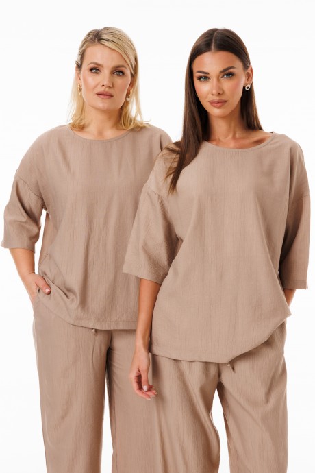 Джемпер (кофта) KIVVIWEAR 4285 04 коричневый размер 42-56 #5