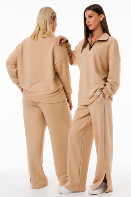 Брюки KIVVIWEAR 4132 10 бежевый размер 42-56 #3