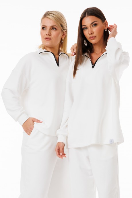 Джемпер (кофта) KIVVIWEAR 4288 12 белый размер 42-56 #2
