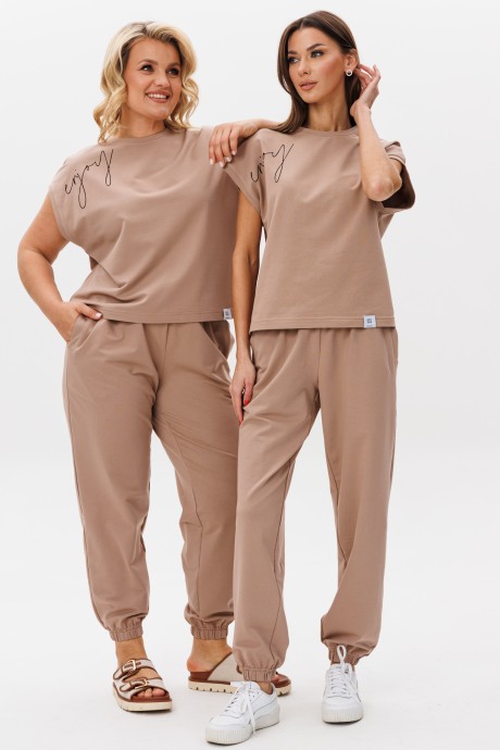 Брюки KIVVIWEAR 4184 11 капучино размер 42-58 #3