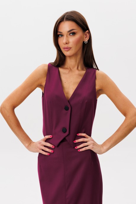 Жилетка KIVVIWEAR 4165 10 бургунди размер 42-52 #1