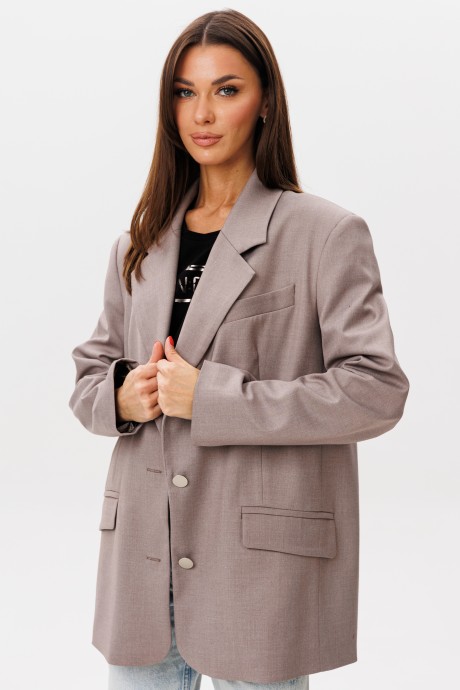Жакет (пиджак) KIVVIWEAR 4292 01 капучино размер 42-58 #7