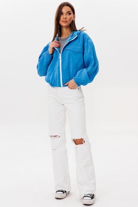 Бомбер KIVVIWEAR 4270 03 васильковый размер 42-52 #3
