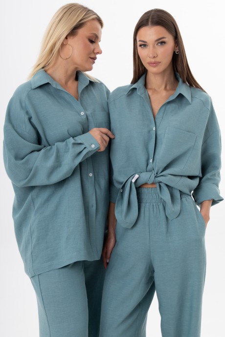 Рубашка KIVVIWEAR 4314 04 нефрит размер 42-56 #9