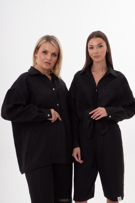 Рубашка KIVVIWEAR 4314 06 черный размер 42-56 #1
