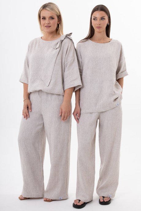 Брюки KIVVIWEAR 4315 02 бежевый размер 42-56 #1