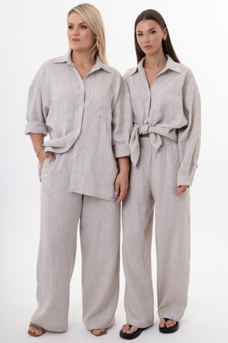 Брюки KIVVIWEAR 4315 02 бежевый размер 42-56 #4
