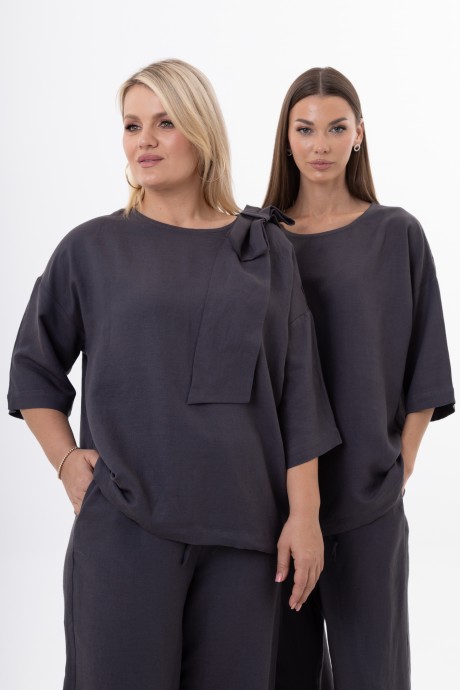 Блузка KIVVIWEAR 4316 07 графит размер 42-56 #1