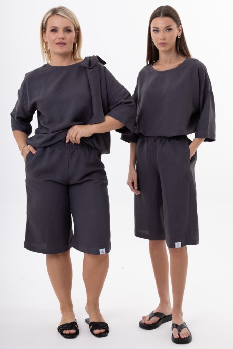 Блузка KIVVIWEAR 4316 07 графит размер 42-56 #4