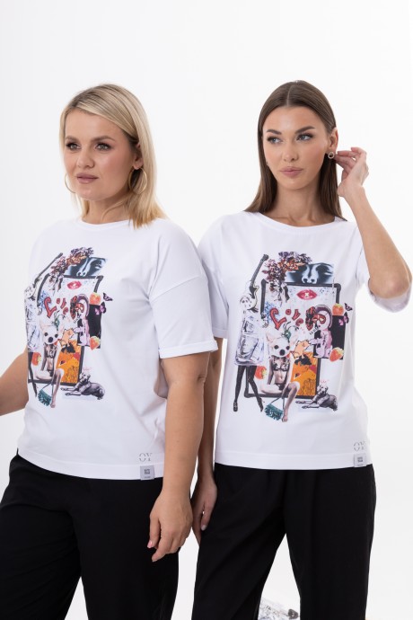 Майка KIVVIWEAR 4320 04 белый, рисунок размер 42-58 #3
