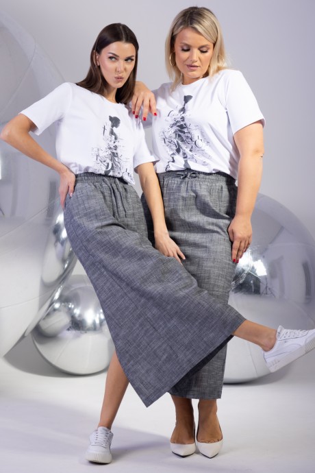 Юбка KIVVIWEAR 4322 01 графит размер 42-56 #5