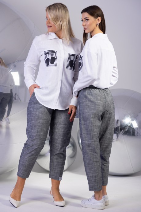 Костюм/комплект KIVVIWEAR 43214324 01 графит, белый размер 42-56 #4