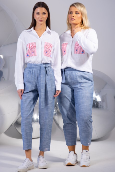 Костюм/комплект KIVVIWEAR 43214324 03 голубой, белый размер 42-56 #3