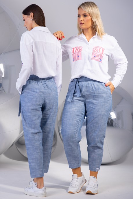 Костюм/комплект KIVVIWEAR 43214324 03 голубой, белый размер 42-56 #5