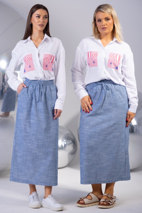 Костюм/комплект KIVVIWEAR 43214322 03 голубой, белый размер 42-56 #3
