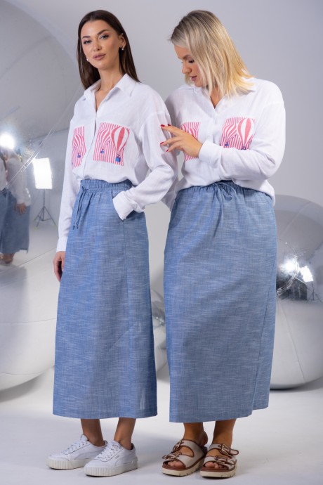 Костюм/комплект KIVVIWEAR 43214322 03 голубой, белый размер 42-56 #4