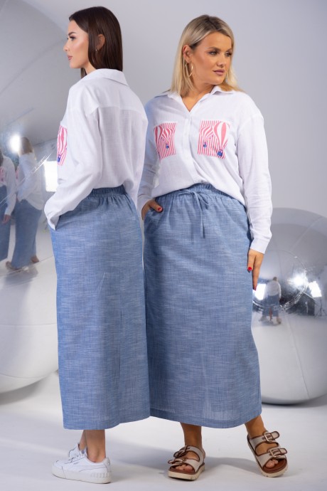 Костюм/комплект KIVVIWEAR 43214322 03 голубой, белый размер 42-56 #5