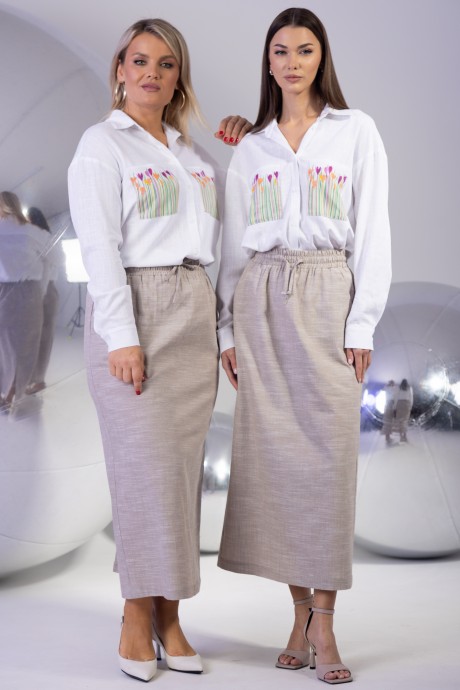 Костюм/комплект KIVVIWEAR 43214322 02 бежевый, белый размер 42-56 #1