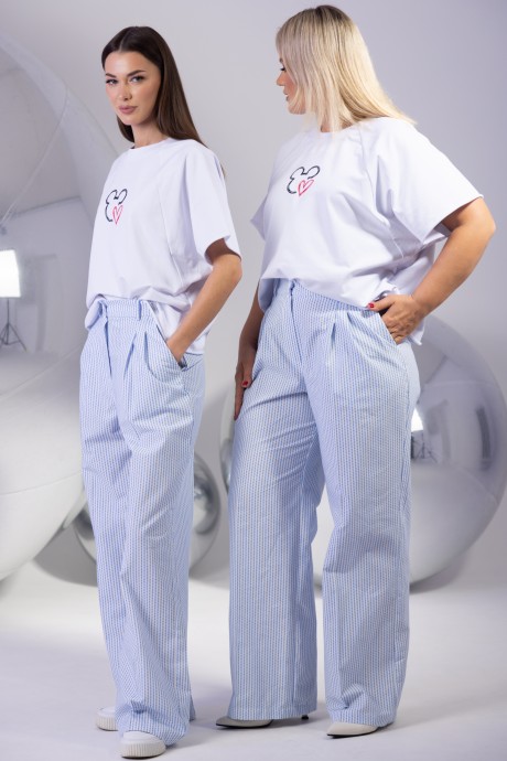 Брюки KIVVIWEAR 4278 03 голубой размер 42-58 #7