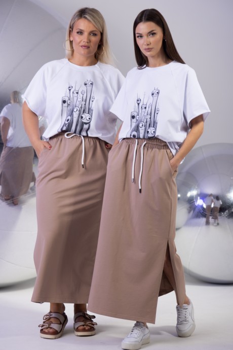 Майка KIVVIWEAR 4267 12 белый размер 42-56 #2