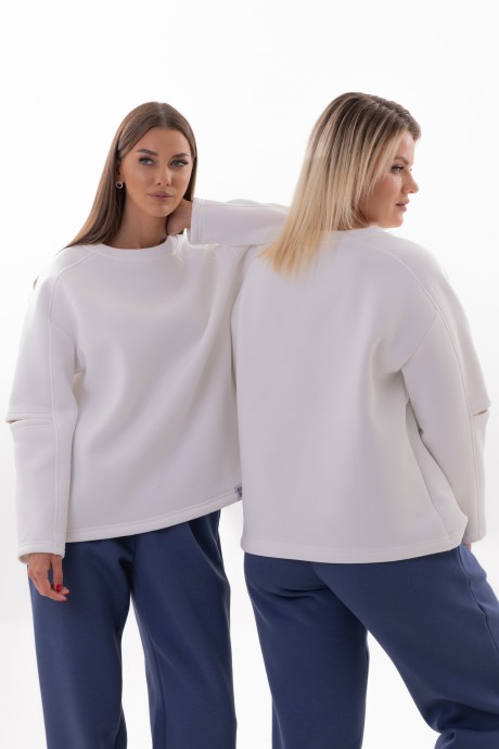 Свитшот KIVVIWEAR 4223 01 экрю размер 42-56 #8