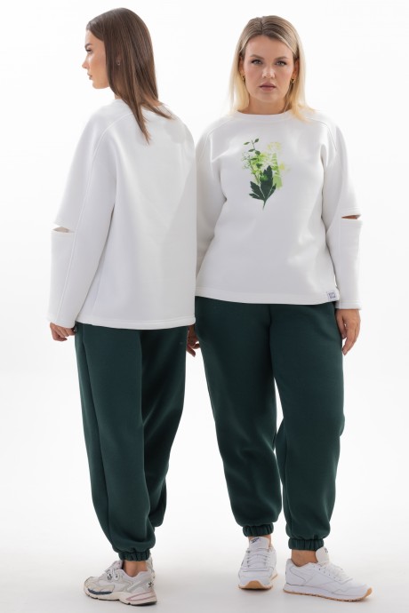 Костюм/комплект KIVVIWEAR 42234336 01 экрю, изумруд размер 42-56 #1