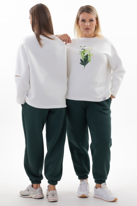 Костюм/комплект KIVVIWEAR 42234336 01 экрю, изумруд размер 42-56 #2