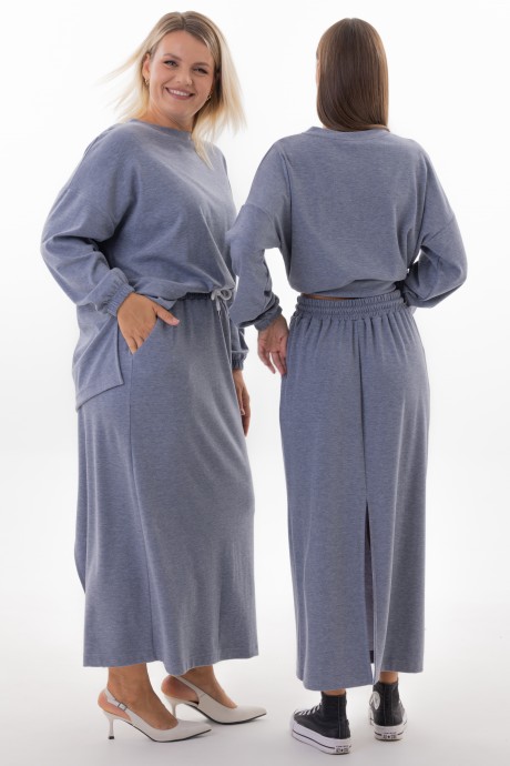 Юбка KIVVIWEAR 4343 02 индиго размер 42-56 #3