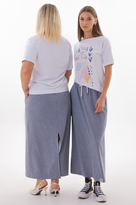 Юбка KIVVIWEAR 4343 02 индиго размер 42-56 #6